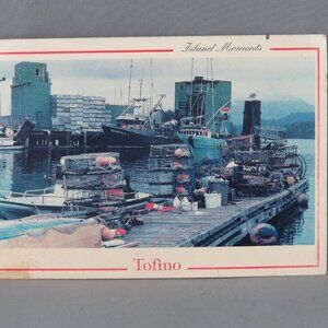 Vintage Postcard - Tofino Fishing Dock - J Courtenay